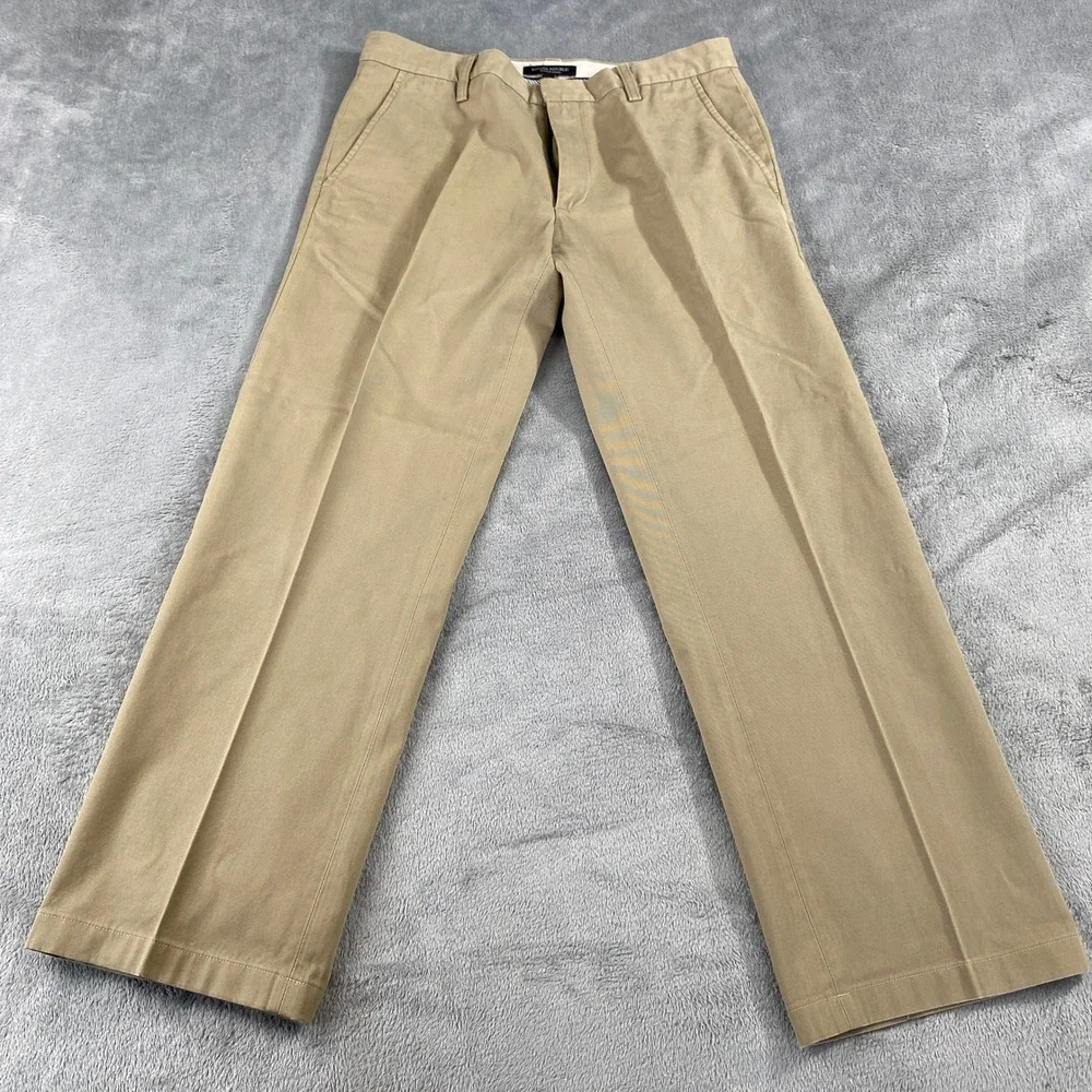 Banana Republic Chinos Mens 31x34 Khaki Tan Dawson Chino Straight Leg Cotton